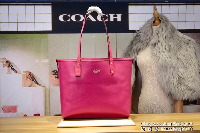 COACH蔻馳 海外代購子母包 一包兩用 新款PVC配頭層牛皮 雙面托特tote女包 子母包 36658  Chz1397